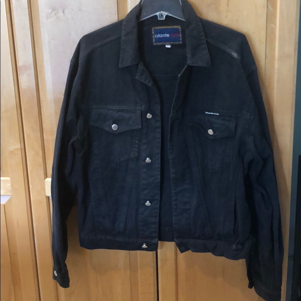 Black denim jacket